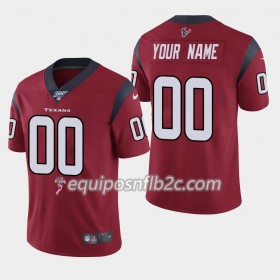 Camiseta Hombre NFL Houston Texans Personalizar Nike Rojo 100th